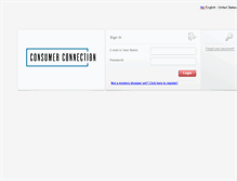 Tablet Screenshot of consumerconnection.shopmetrics.com